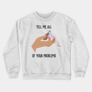 Tiny Violin FRONT & BACK in Color Crewneck Sweatshirt